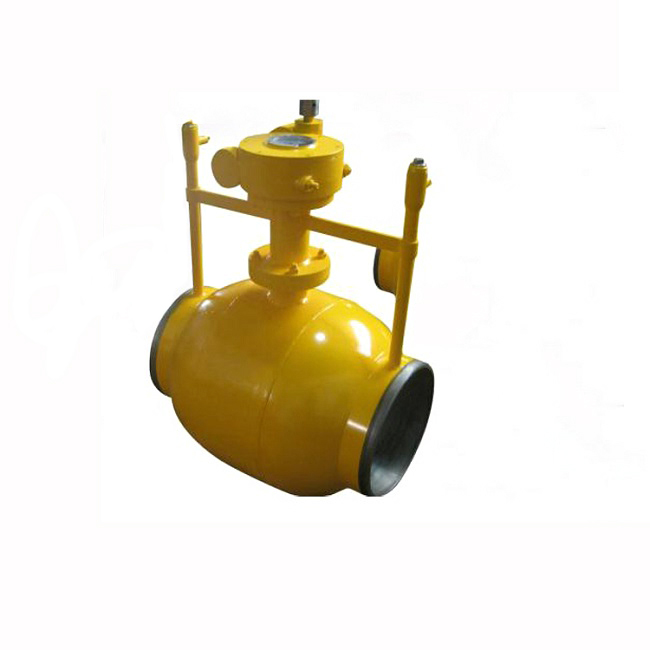 Round fully welded ball valve